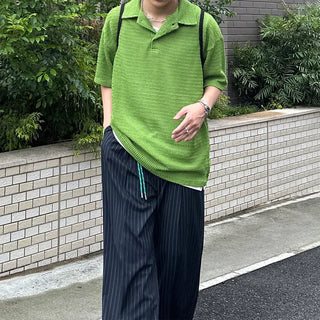 Modern casual mesh knit