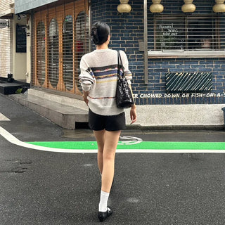 Multi-border color weaving knit