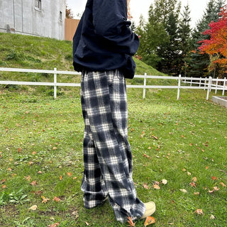 Checked Banding Pants