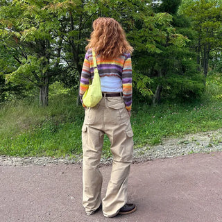Rainbow Cropped Knitwear