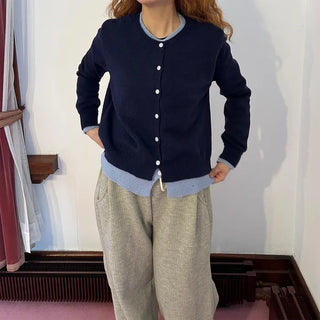 (Unisex) Double-Layered Cardigan