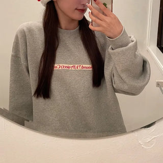 (Unisex) Front Taping Logo Sweatshirt
