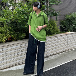 Modern casual mesh knit