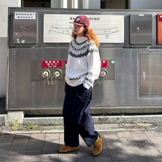 (Unisex) Cotton Wide Pants