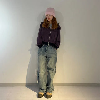 (Unisex) Vintage-style denim pants