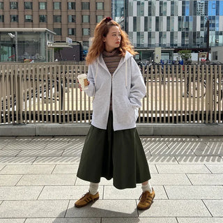 (Unisex) Cotton Hooded Zip-Up
