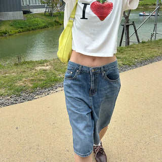 Denim shorts
