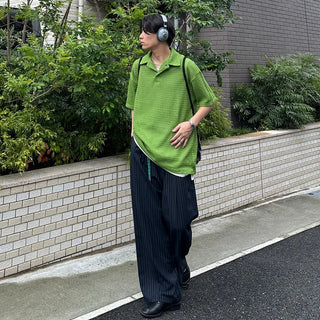 Modern casual mesh knit