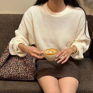 Oversized round knit