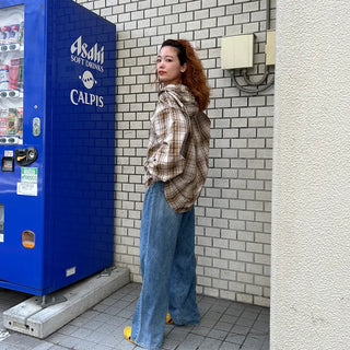 Hooded check shirt