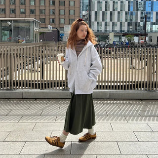 Cargo Shirring Long Skirt