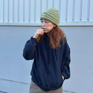 (Unisex) Washable Hooded Zip-Up