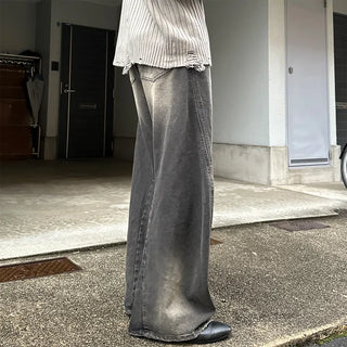 (Unisex) Oblique Seam Stitch Denim