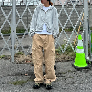 Cropped Hooded Zip-Up