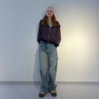 (Unisex) Vintage-style denim pants