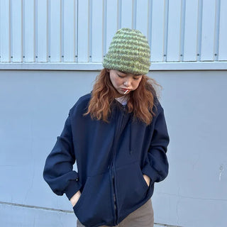 (Unisex) Washable Hooded Zip-Up