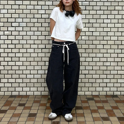 Unisex Loose Fit Denim Pants