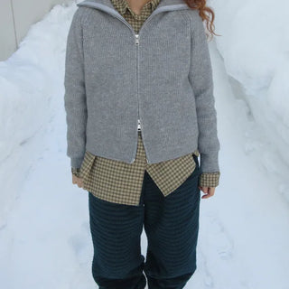 Double zip-up knit