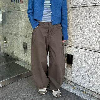 Cotton wide-leg pants