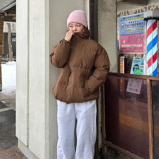 (Unisex) Hooded Padded Volume Jumper