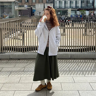 (Unisex) Cotton Hooded Zip-Up