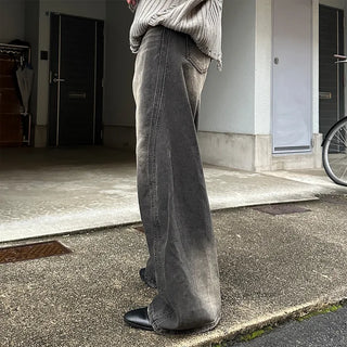 (Unisex) Oblique Seam Stitch Denim