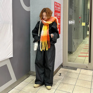 (Unisex) Check Mix Scarf