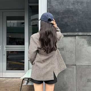 Houndstooth check jacket