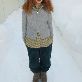 Double zip-up knit