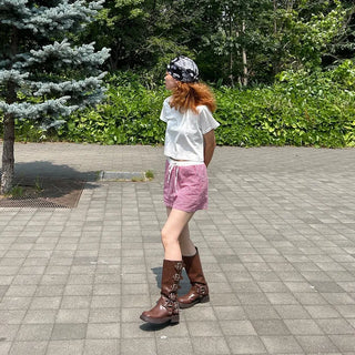 Buckle belt boots