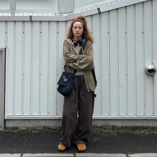 (Unisex) Double Knee Banding Pants