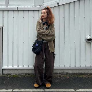 (Unisex) Double Knee Banding Pants