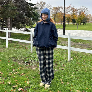 Checked Banding Pants