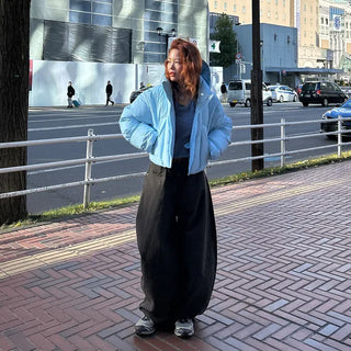 Cotton wide-leg pants