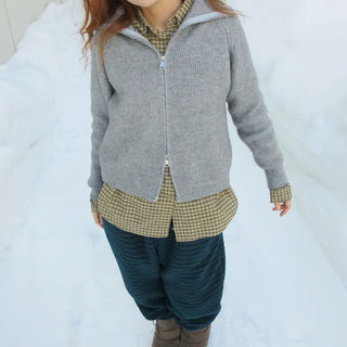 Double zip-up knit