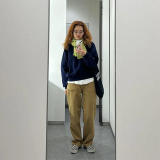 Cotton seam sweatshirt