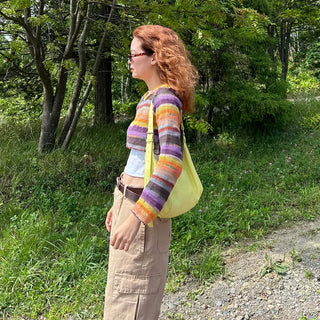 Rainbow Cropped Knitwear