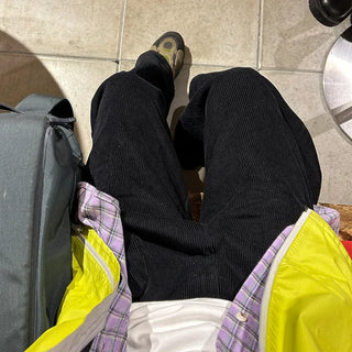 Corduroy pintuck pants