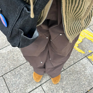 (Unisex) Double Knee Banding Pants