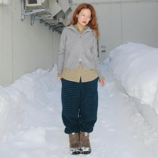 Double zip-up knit