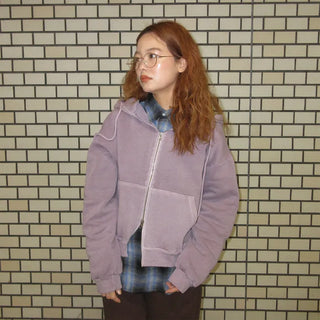 Pigmented Double Zip Hoodie
