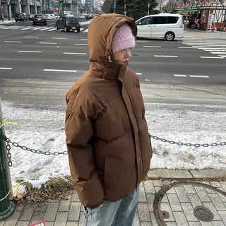 (Unisex) Hooded Padded Volume Jumper