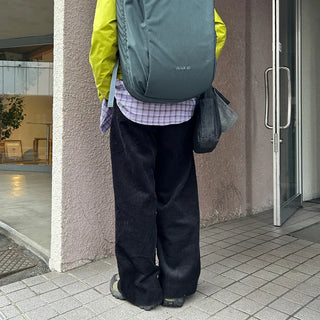 Corduroy pintuck pants