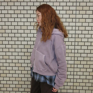 Pigmented Double Zip Hoodie