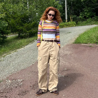 Rainbow Cropped Knitwear