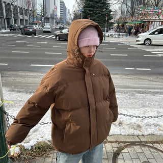 (Unisex) Hooded Padded Volume Jumper