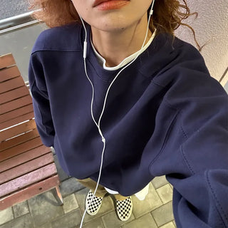 Cotton seam sweatshirt