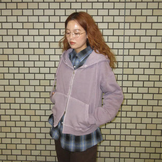 Pigmented Double Zip Hoodie