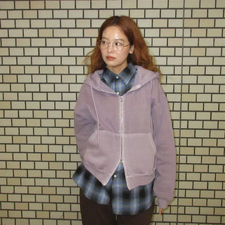 Pigmented Double Zip Hoodie