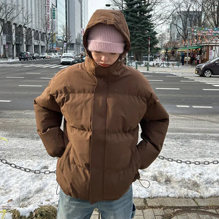 (Unisex) Hooded Padded Volume Jumper